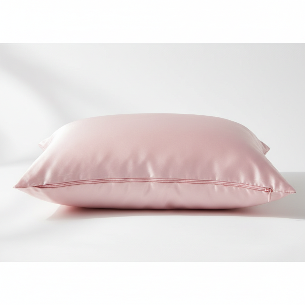 Baby Pink Silk Pillowcase