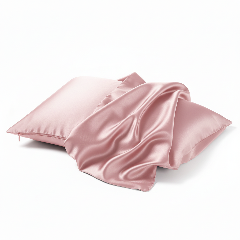 Baby Pink Silk Pillowcase