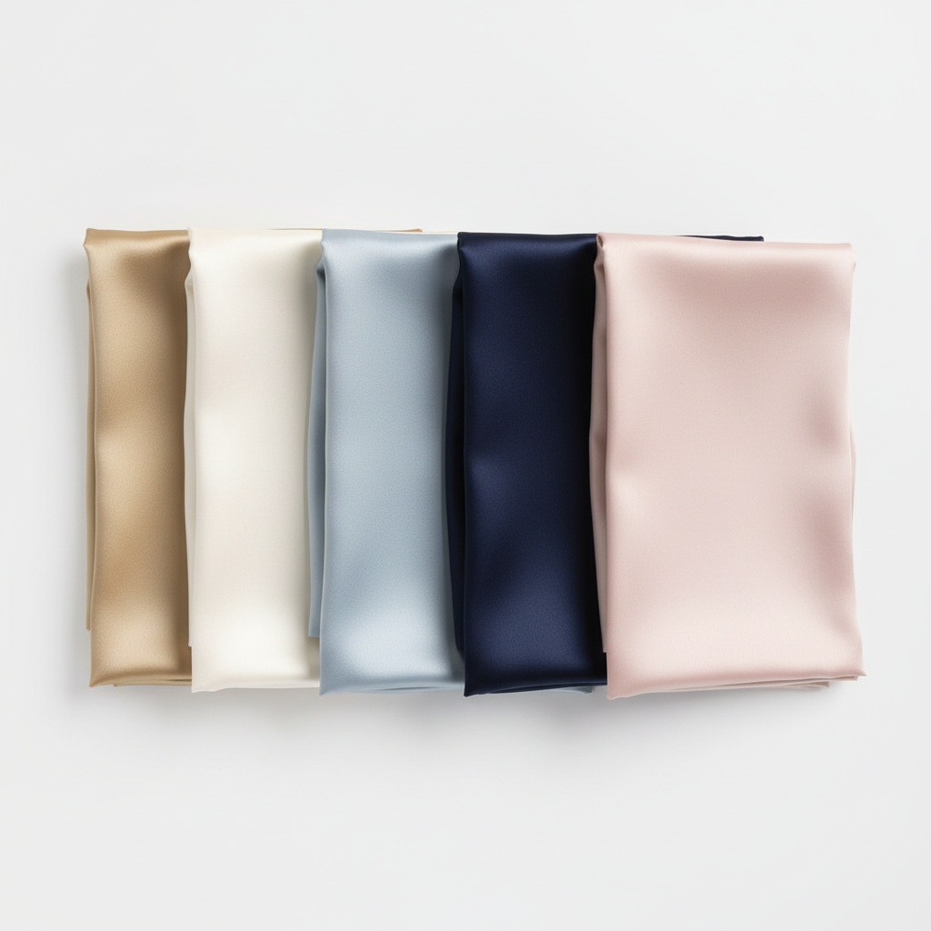 Folded Silk Fabrics - Top View