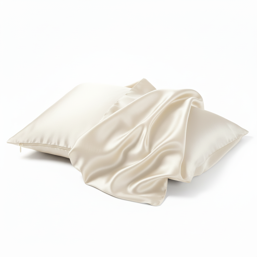 Ivory White Silk Pillowcase