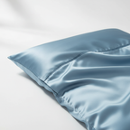 Sky Blue Silk Pillowcase
