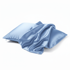 Sky Blue Silk Pillowcase